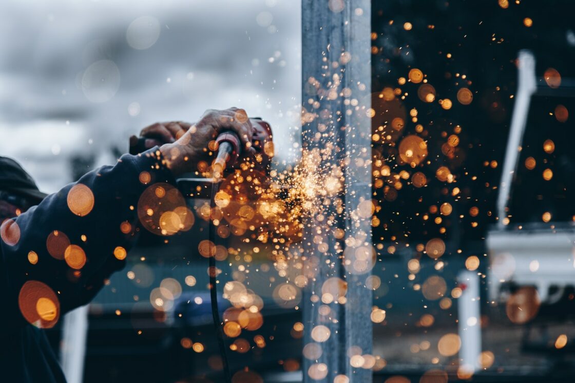 Factory Worker Soldering