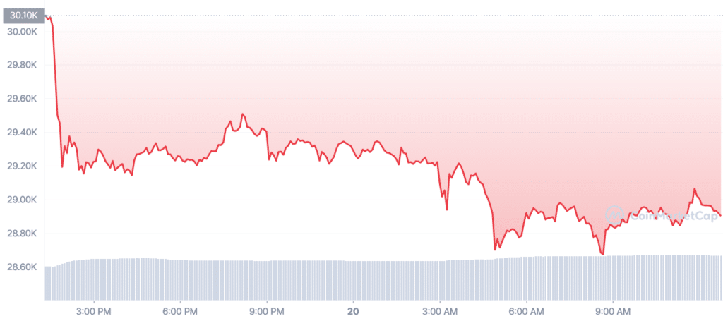 Bitcoin slides below $29k: what to expect next - 1