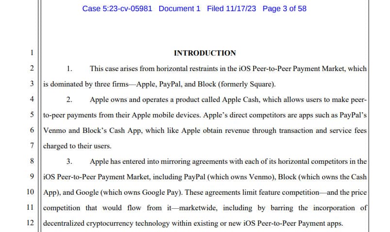 Apple hit with lawsuit for blocking crypto in P2P payments - 1