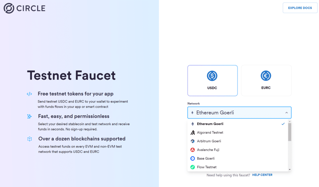 Circle launches USDC and EURC faucets to support dev activity - 1