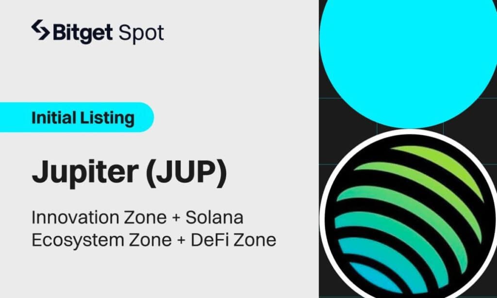 Bitget lists Jupiter in DeFi and Solana Ecosystem Zone - 1