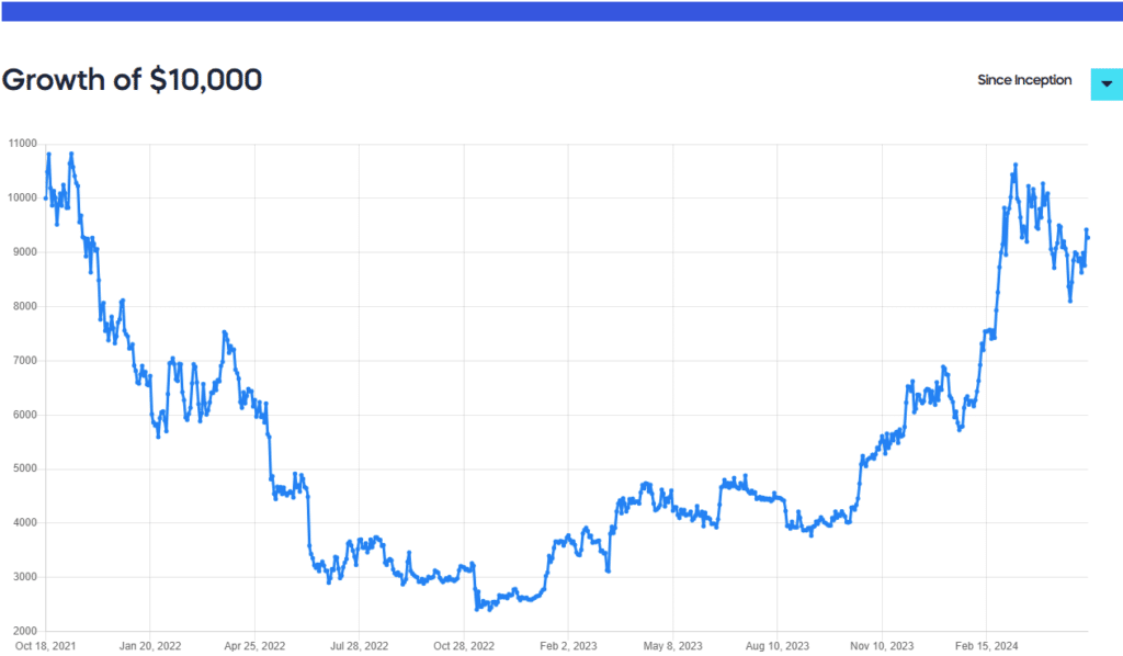 Best crypto ETF by performance in 2024 - 1