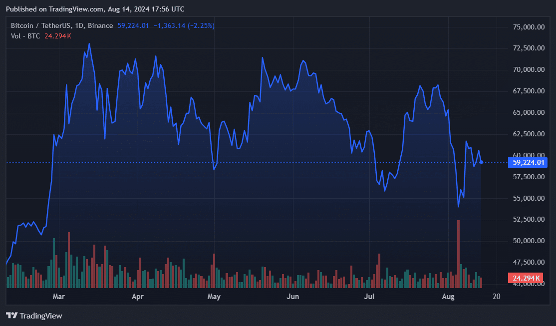 Bitcoin daily chart