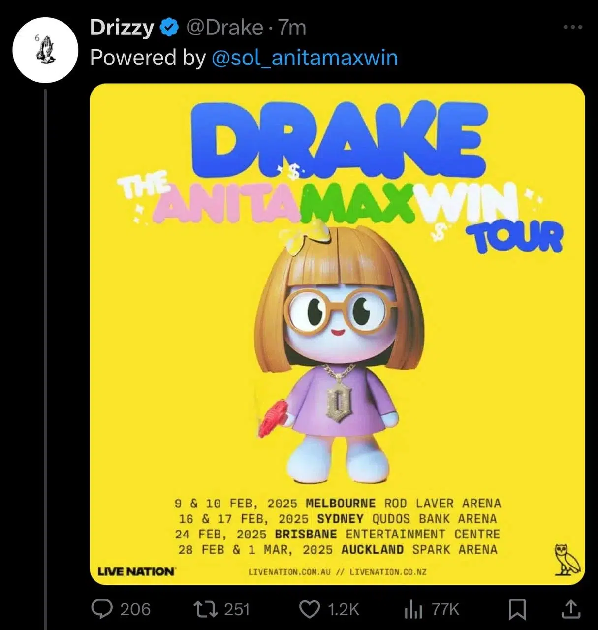 Canadian rapper Drake’s X account hacked to promote fake meme coin - 1